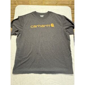 Carhartt 3XL Loose Fit Men's Work Tee Thick Material /Black Carhartt Yellow Logo